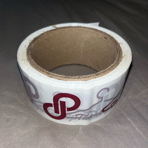 3 FOR $15 Roll Of Custom Printed Packing Tape With “Thank You” & POSHMARK LOGO - Picture 5 of 6